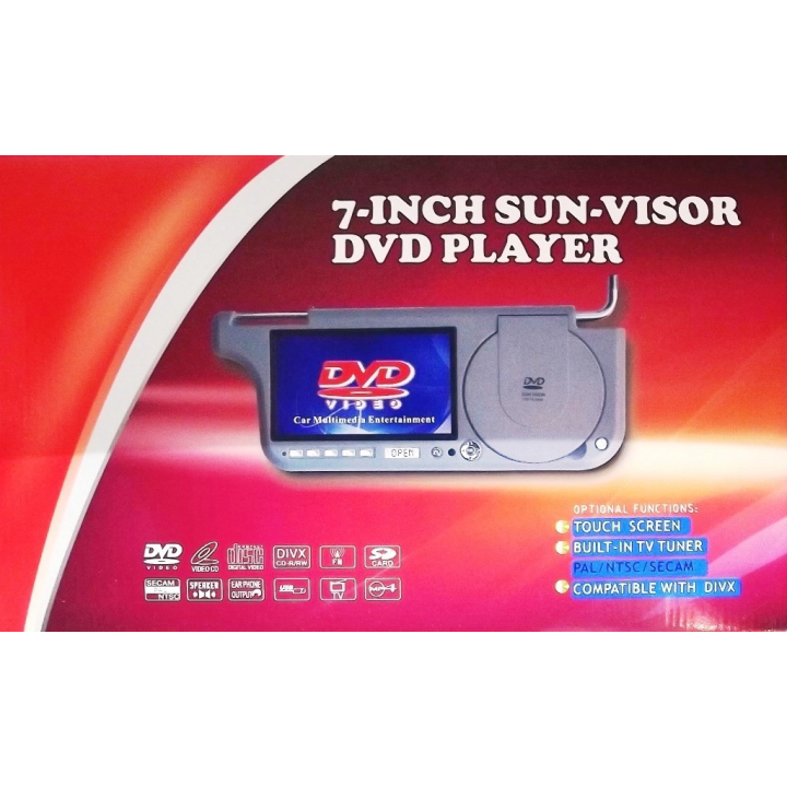 Солнцезащитный козырек LCD DVD PLAYER 7 дюймов SUN-VISOR оптом,  , 35,00 $