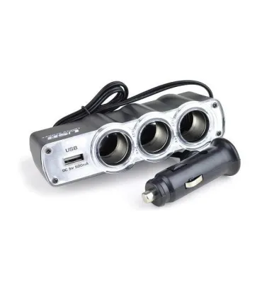 Автомобільний трійник у прикурювач + USB WF-0120 оптом, TV Shop , 1,80 $