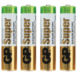 Батарейки GP Super LR03 (AAA) ALKALINE 40 шт оптом, GP Super , 0,22 $