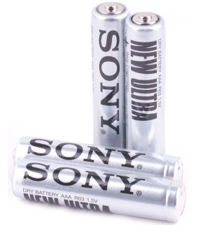 Сольові мініальчикові батареї SONY R03 (AAA) 48шт оптом, SONY , 0,18 $