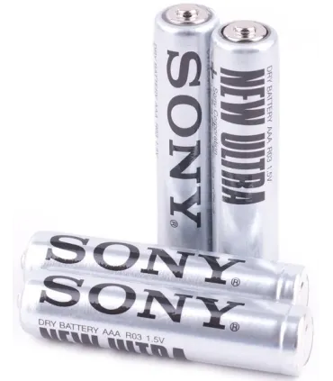 Солевые миниальчиковые батарейки SONY R03 (AAA) 48шт оптом, SONY , 0,18 $