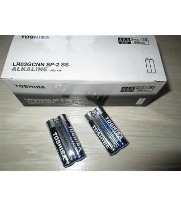 Щелочные батарейки TOSHIBA LR03 (AAA) ALKALINE оптом, TOSHIBA , 0,25 $