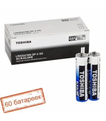 Лужні батарейки TOSHIBA LR03 (AAA) ALKALINE оптом, TOSHIBA , 0,25 $