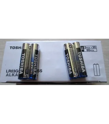 Лужні батарейки TOSHIBA LR03 (AAA) ALKALINE оптом, TOSHIBA , 0,25 $