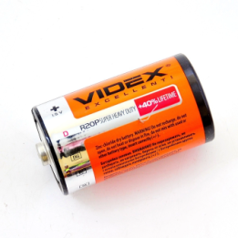 Сольові батарейки барила VIDEX R20 (D) оптом, Videx , 0,40 $