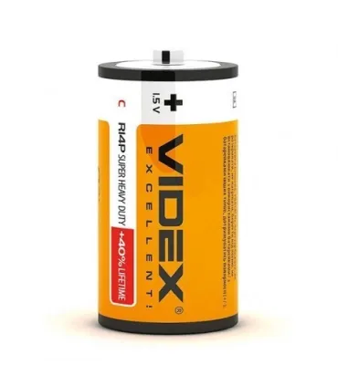 Солевые батарейки цилиндры VIDEX R14 (C) оптом, Videx , 0,35 $