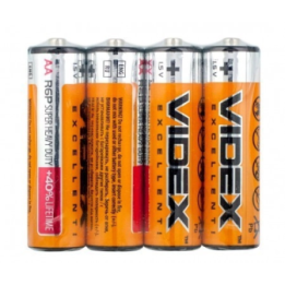 Сольові пальчикові батареї VIDEX R6 (AA) оптом, Videx , 0,13 $