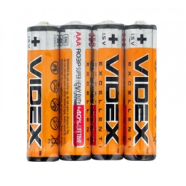 Сольові мініпальчикові батареї VIDEX R03 (AAA) оптом, Videx , 0,13 $