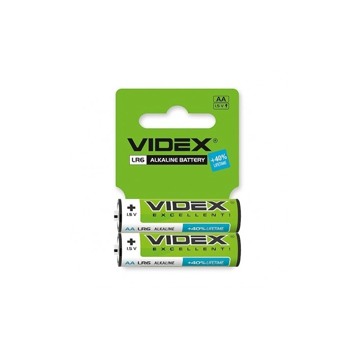 Щелочные пальчиковые батарейки VIDEX LR6 (AA) ALKALINE оптом, Videx , 0,25 $