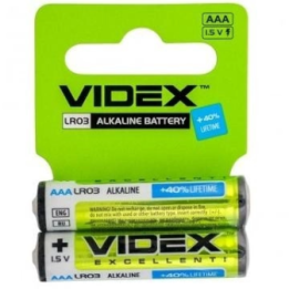 Мініпальчикові лужні батареї VIDEX LR03 AAA ALKALINE оптом, Videx , 0,25 $