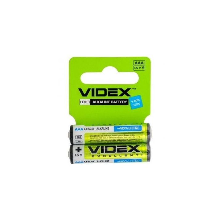 Минипальчиковые щелочные батарейки VIDEX LR03 AAA ALKALINE оптом, Videx , 0,25 $