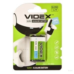 Щелочные батарейки КРОНЫ VIDEX ALKALINE 6LR61 оптом, Videx , 1,30 $