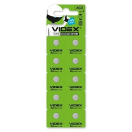 Лужні батарейки таблетки VIDEX AG3 (LR41) 10 шт оптом, Videx , 0,08 $