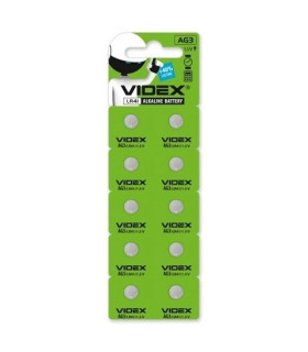 Щелочные батарейки таблетки VIDEX AG3 (LR41) 10 шт оптом, Videx , 0,08 $