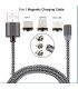 Кабель заряджання USB магнітний X360 3in1 Lightning, micro-USB, Type-C оптом, TV Shop , 4,00 $