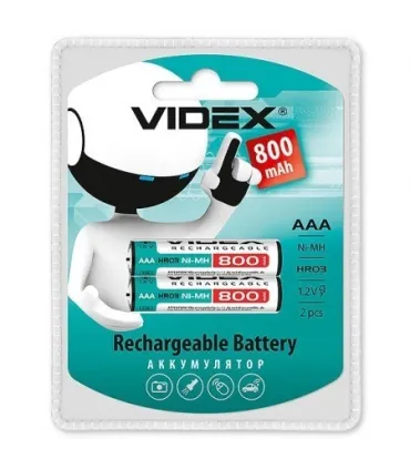 Акумуляторні батареї Videx HR03 AAA 800 mah оптом, Videx , 1,30 $