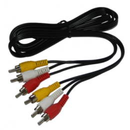 Аудіо кабель 3 x RCA - 3 x RCA 1.5 метри оптом,  , 0,85 $