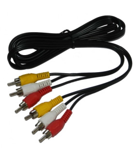 Аудіо кабель 3 x RCA - 3 x RCA 1.5 метри оптом,  , 0,85 $