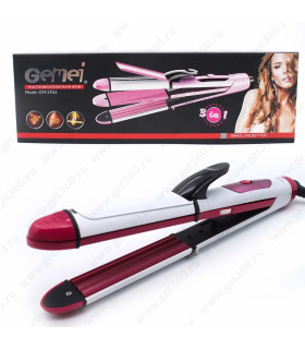 Випрямляч, праска, гофре 3 в 1 GEMEI GM-2966 оптом, Gemei , 7,50 $