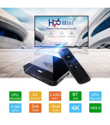 Приставка Android Smart TV Box H96 mini 2/16Gb Android 9.0 оптом, TV Shop , 38,00 $