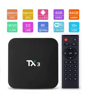 Смарт TV приставка TV Box TX3 mini 4/64Gb Android 9.0 оптом, TV Shop , 28,00 $
