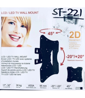 Кронштейни для LCD Led TV ST-221 на діагональ 17-32 дюйми оптом, Brateck , 9,00 $