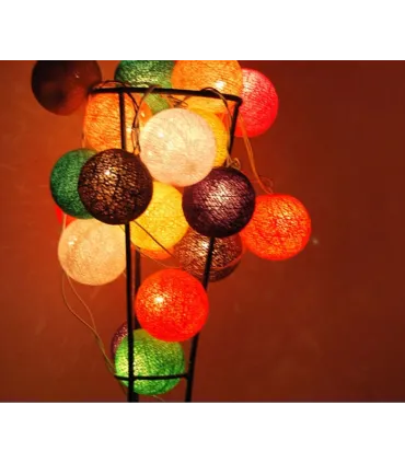Xmas світлодіодна гірлянда MIX Клубок ниток різнокольорова 10LED, 2м 7279 оптом, Xmas , 3,10 $