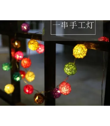 Xmas світлодіодна гірлянда MIX Клубок ниток різнокольорова 10LED, 2м 7279 оптом, Xmas , 3,10 $