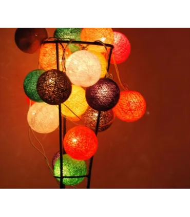 Xmas світлодіодна гірлянда MIX Клубок ниток різнокольорова 10LED, 2м 7279 оптом, Xmas , 3,10 $