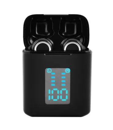 Чорні бездротові навушники Bluetooth i33 з LED боксом оптом, Cope , 11,00 $