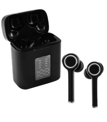 Чорні бездротові навушники Bluetooth i33 з LED боксом оптом, Cope , 11,00 $