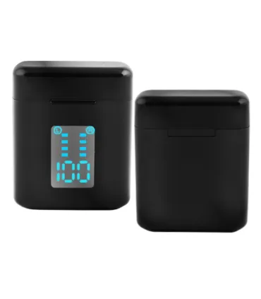 Чорні бездротові навушники Bluetooth i33 з LED боксом оптом, Cope , 11,00 $