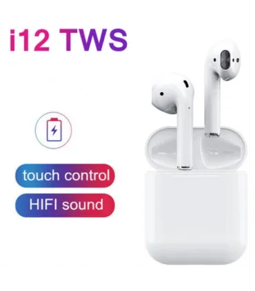 Бездротові Bluetooth навушники i12 TWS з боксом Білі оптом, Cope , 4,50 $