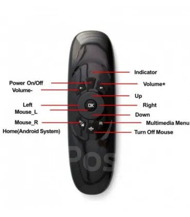 Аэромышь гироскопная для Smart TV FLY Air Mouse C120L с подсветкой оптом, TV Shop , 5,20 $