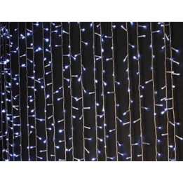 Гірлянда водоспад штора білий 240 LED 2х2 метри із заглушкою CRT-010W оптом, TV Shop , 7,50 $