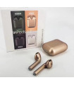 Беспроводные Bluetooth наушники с боксом inPods i12 tws Pro золотые