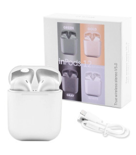 Бездротові Bluetooth навушники з боксом inPods i12 tws Pro white оптом, Cope , 6,00 $