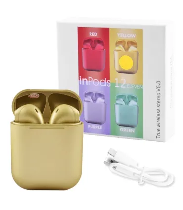 Бездротові Bluetooth навушники з боксом inPods i12 tws Pro Жовті оптом, Cope , 6,00 $