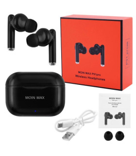 Внутриканальные блютуз беспроводные наушники Moin Max P91 Pro черные оптом, Cope , 8,70 $