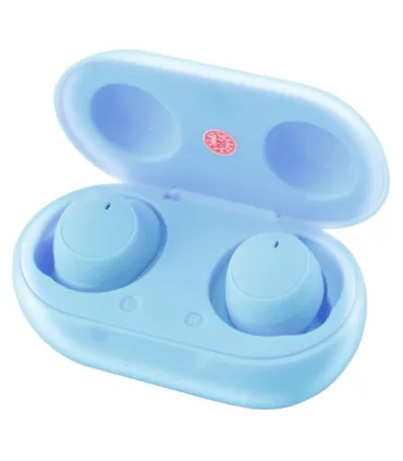 Беспроводные наушники капельки Touch Two TWS-08 с боксом голубые оптом, Cope , 8,50 $