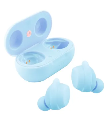 Беспроводные наушники капельки Touch Two TWS-08 с боксом голубые оптом, Cope , 8,50 $