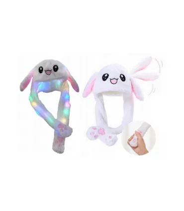 Светящийся шапочки с двигающимся ушками белые оптом, TV Shop , 3,30 $