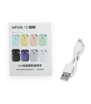 Беспроводные Bluetooth наушники с боксом inPods i12 tws Pro лиловые оптом, Cope , 6,00 $