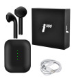 Чорні бездротові навушники Bluetooth i100 з кейсом