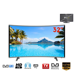 Вигнутий смарт телевізор COMER 32" LCD Led TV curved оптом, COMER , 190,00 $