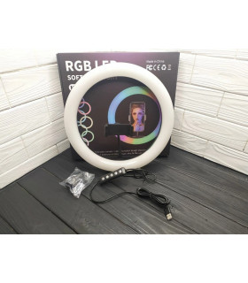 Різнокольорова кільцева лампа RGB MJ-33 оптом, TV Shop , 11,00 $