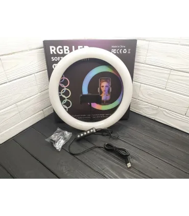 Разноцветная кольцевая лампа RGB MJ-33 оптом, TV Shop , 11,00 $