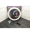 Різнокольорова кільцева лампа RGB MJ-33