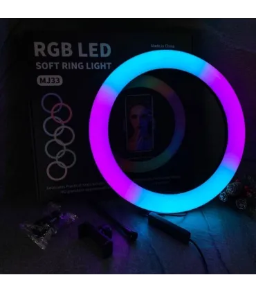 Разноцветная кольцевая лампа RGB MJ-33 оптом, TV Shop , 11,00 $