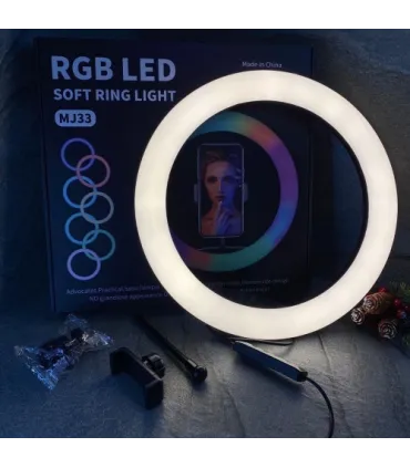 Разноцветная кольцевая лампа RGB MJ-33 оптом, TV Shop , 11,00 $